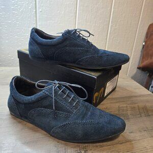 Schmoove Men's SUEDE Jamaica Corso Easy Oxfords BLUE
